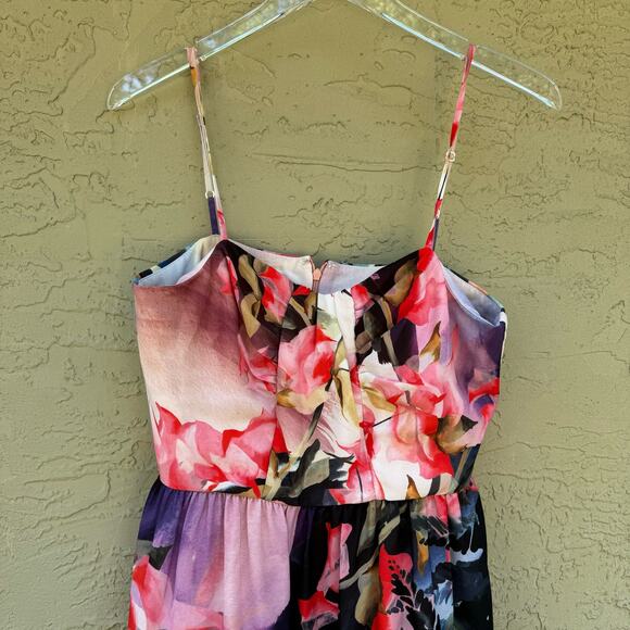 Corey Lynn Calter Dress Daybreak Watercolor 10 Anthropologie Floral Art to Wear - Picture 5 of 8